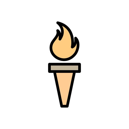Vector torch fire Iconのイラスト素材