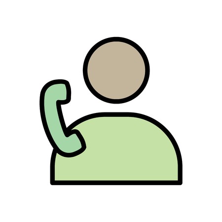 Vector Call Iconのイラスト素材