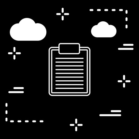 Vector Clip Board Iconのイラスト素材