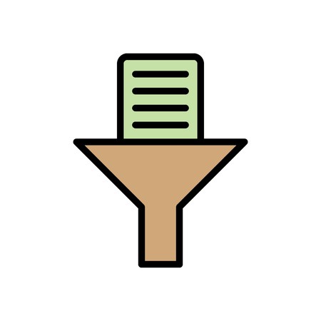 Vector Document Filter Iconのイラスト素材