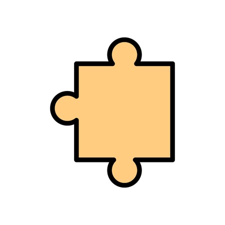 Vector Puzzle Piece Iconのイラスト素材