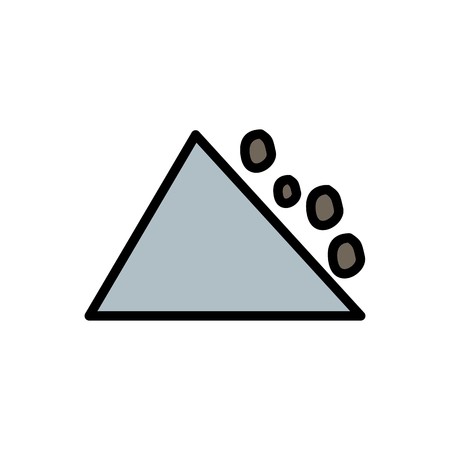 Vector Falling Rocks Iconのイラスト素材
