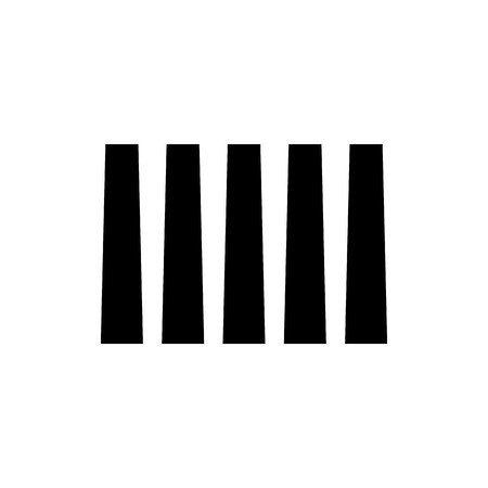 Vector Zebra Crossing Iconのイラスト素材