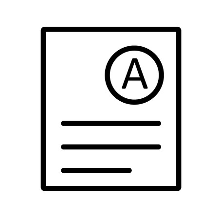 Vector A Grade Iconのイラスト素材