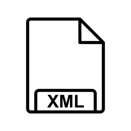 Vector XML Iconのイラスト素材