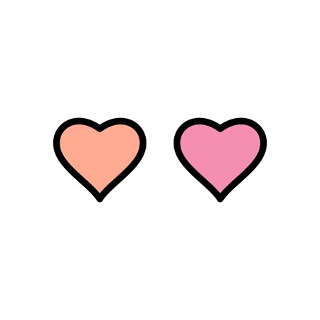 Vector Hearts Iconのイラスト素材