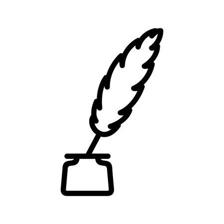 Vector Feather Pen Iconのイラスト素材