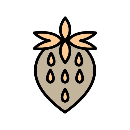 Vector Strawberry Iconのイラスト素材