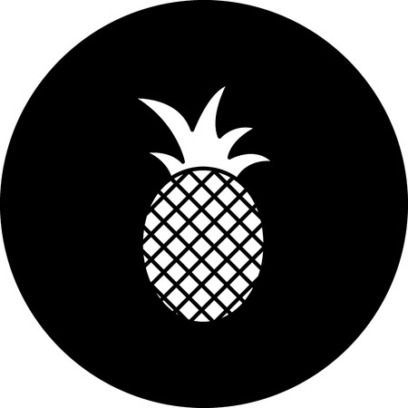 Vector Pine Apple Iconの写真素材
