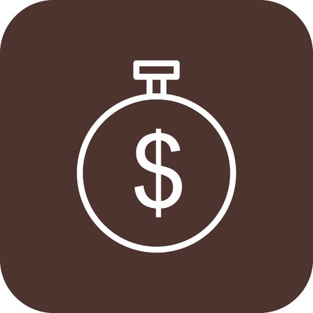 Vector Dollar Timer Iconの写真素材