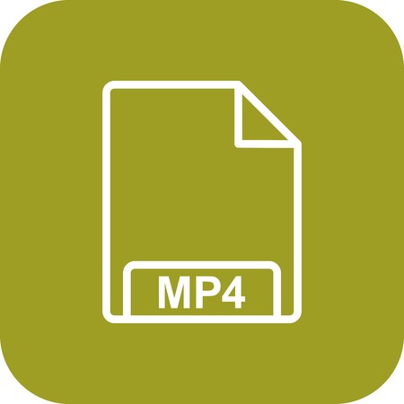 Vector MP4 Iconの写真素材