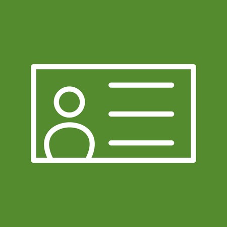 Vector Identity Card Iconの写真素材