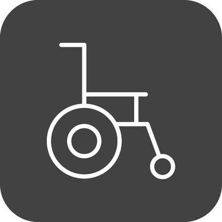 Vector Wheel chair Iconの写真素材
