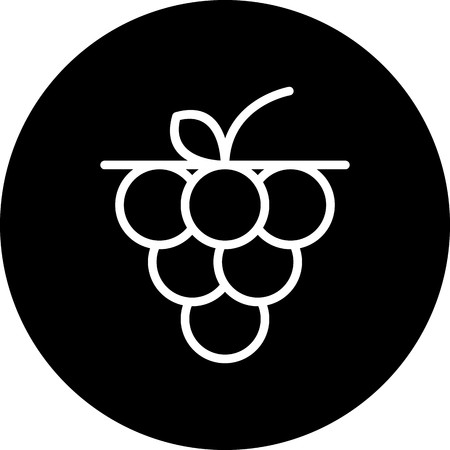 Vector Grapes Iconの写真素材