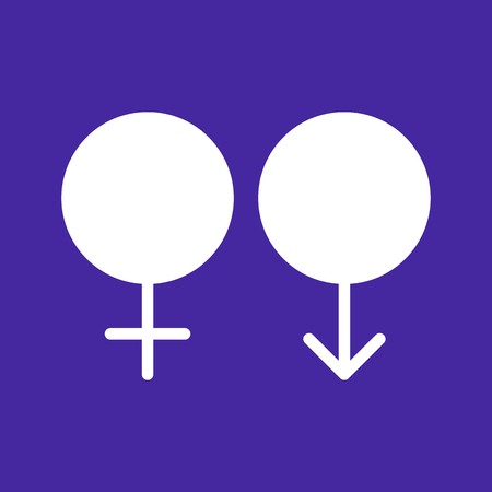 Vector Female And Male Iconの写真素材