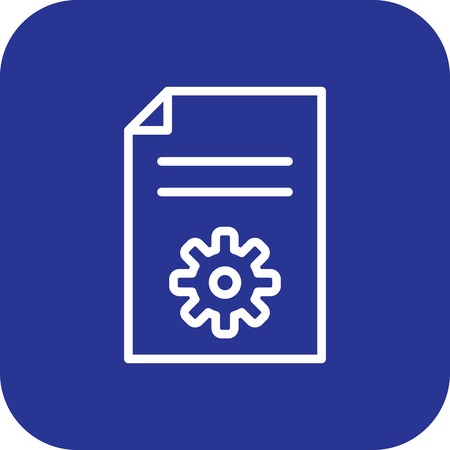 Vector Setting Document Iconの写真素材