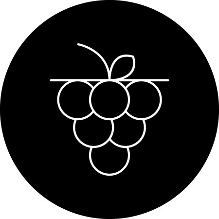 Vector Grapes Iconの写真素材