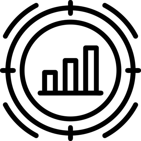 Target Linear Style Icon Designのイラスト素材