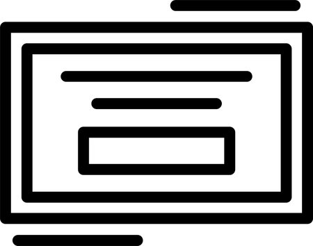 Parking permit sticker Linear Style Icon Designのイラスト素材