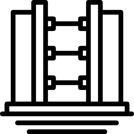 Shoring Linear Style Icon Designのイラスト素材