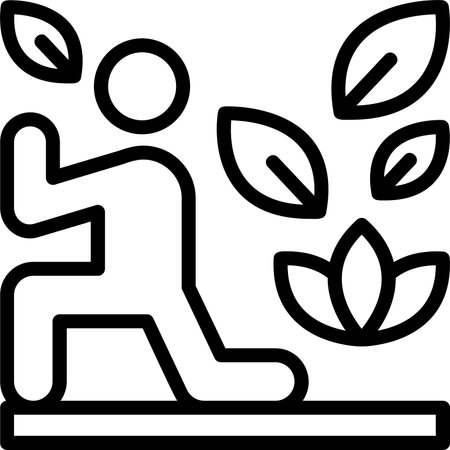 HIIT Linear Style Icon Designのイラスト素材