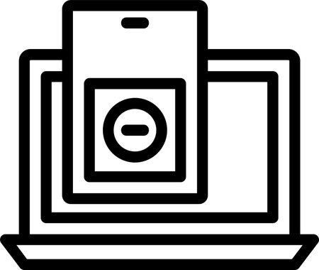 Smartphone app Linear Style Icon Designのイラスト素材