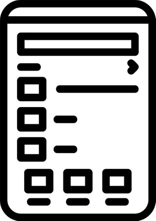 Contacts Linear Style Icon Designのイラスト素材