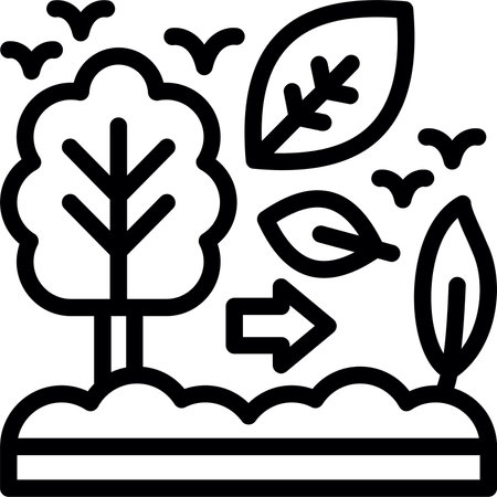 Eco conscious Linear Style Icon Designのイラスト素材