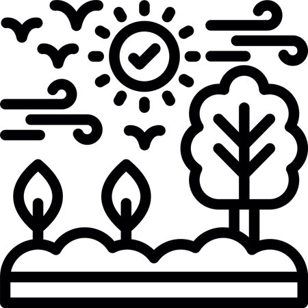 Air quality Linear Style Icon Designのイラスト素材