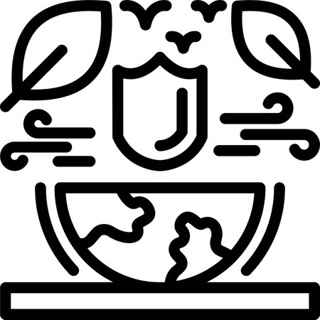 Sustainable development Linear Style Icon Designのイラスト素材