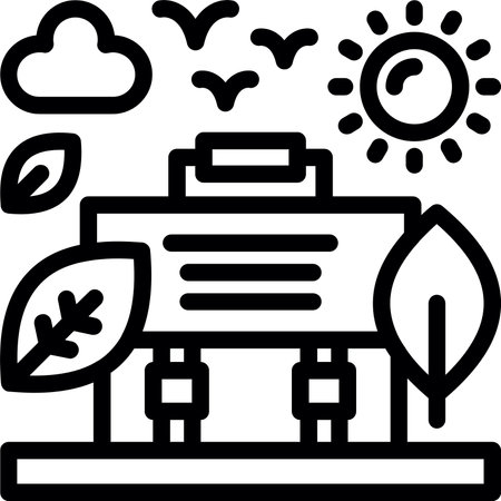 Green jobs Linear Style Icon Designのイラスト素材