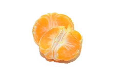 Slices of mandarinの写真素材