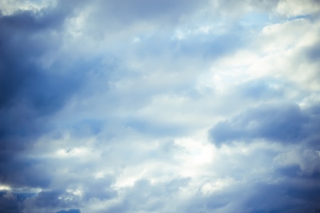 The clouds in the skyの写真素材