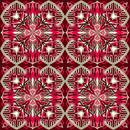 Seamless abstract pattern for printing on fabric or paper. Hand drawn background.のイラスト素材