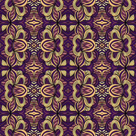 Seamless abstract pattern for printing on fabric or paper. Hand drawn background.のイラスト素材