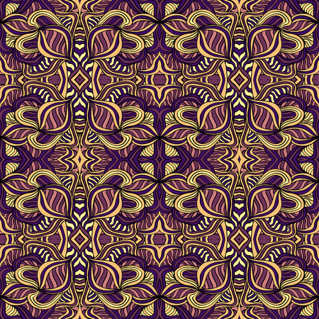 Seamless abstract pattern for printing on fabric or paper. Hand drawn background.のイラスト素材