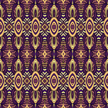 Seamless abstract pattern for printing on fabric or paper. Hand drawn background.のイラスト素材