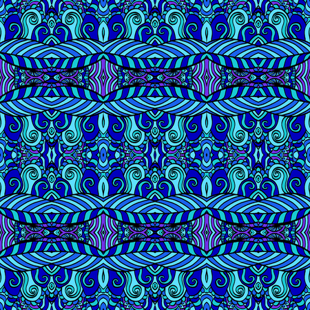 Seamless abstract pattern for printing on fabric or paper. Hand drawn background.のイラスト素材