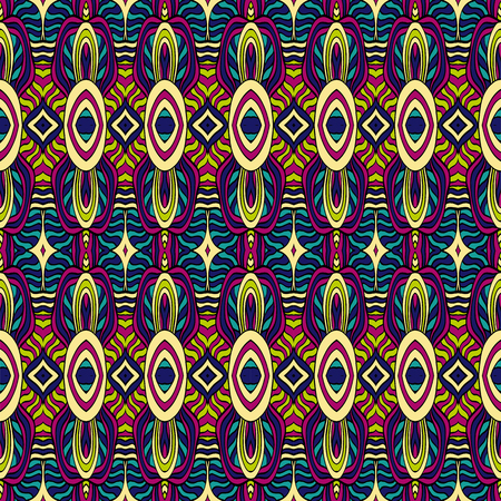Seamless abstract pattern for printing on fabric or paper. Hand drawn background.のイラスト素材