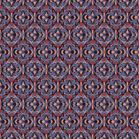 Seamless abstract pattern for printing on fabric or paper. Hand drawn background.のイラスト素材