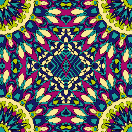 Seamless abstract pattern for printing on fabric or paper. Hand drawn background.のイラスト素材