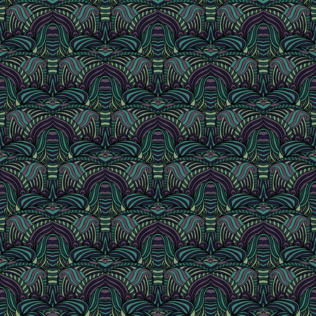 Seamless abstract pattern for printing on fabric or paper. Hand drawn background.のイラスト素材