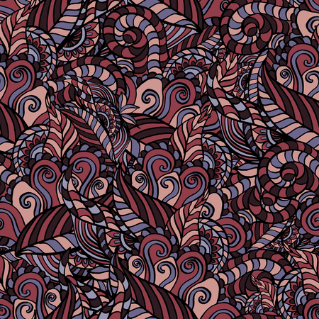 Seamless abstract pattern for printing on fabric or paper. Hand drawn background.のイラスト素材