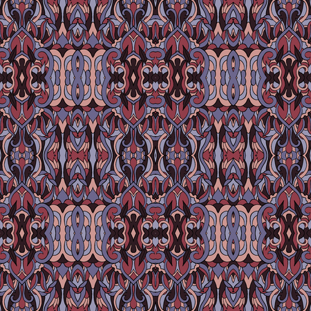 Seamless abstract pattern for printing on fabric or paper. Hand drawn background.のイラスト素材