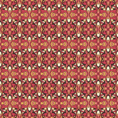 Seamless abstract pattern for printing on fabric or paper. Hand drawn background.のイラスト素材