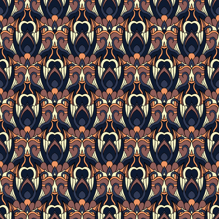 Seamless abstract pattern for printing on fabric or paper. Hand drawn background.のイラスト素材