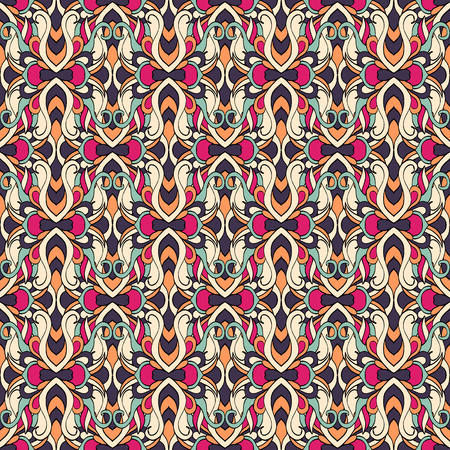 Seamless abstract pattern for printing on fabric or paper. Hand drawn background.のイラスト素材