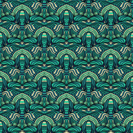 Seamless abstract pattern for printing on fabric or paper. Hand drawn background.のイラスト素材