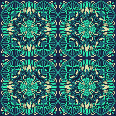 Seamless abstract pattern for printing on fabric or paper. Hand drawn background.のイラスト素材