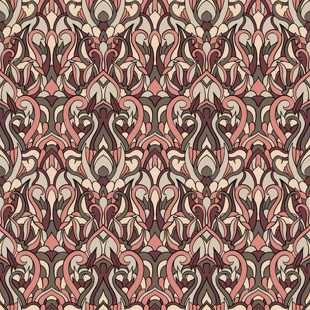 Seamless abstract pattern for printing on fabric or paper. Hand drawn background.のイラスト素材